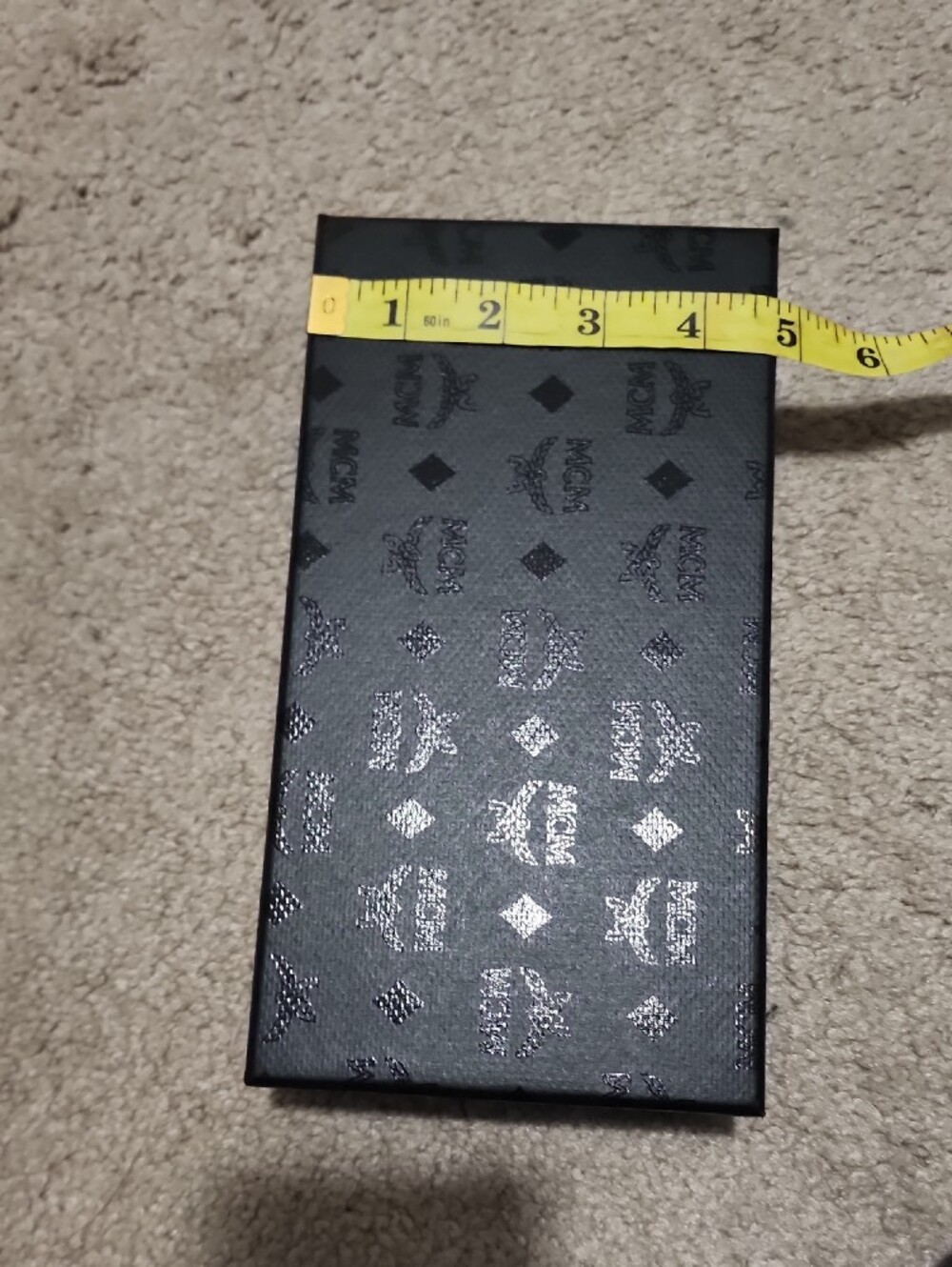 MCM Black Monogram Empty Gift Box Luxury Designer Storage Packaging - Picture 6 of 6